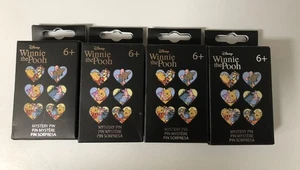 Disney Pin 2024 Loungefly Winnie Puuh Umarmung Herz Mystery Box - 4er Set - NEU! - Bild 1 von 4