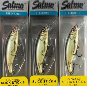 (LOT OF 3) SALMO SLICK STICK 6 FLOATING 1/6OZ QSU001 REAL BLEAK D8101 - Picture 1 of 2
