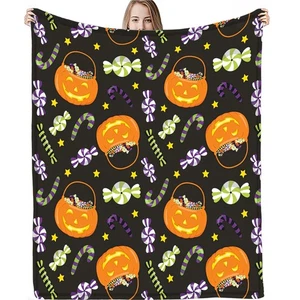 Halloween Print Blanket - Picture 1 of 13