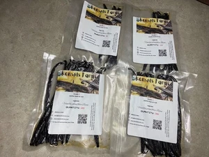Organic vanilla beans, Grade A. Plump, moist with 30-35% moisture content - Picture 1 of 12