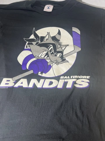 Vintage Baltimore Bandits T-Shirt Size Small 90s Cover