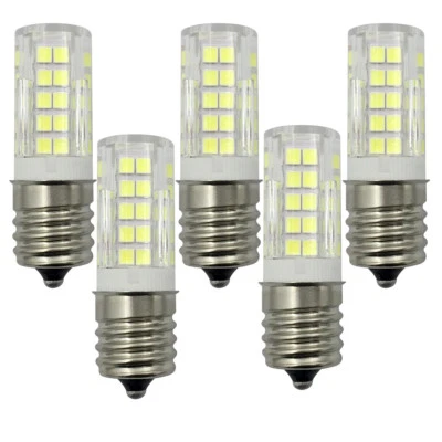 5pcs E17 Intermediate C9 LED Light Bulb 64-2835 SMD Ceramics Lamp 5W 120V Lights - Image 1 of 3