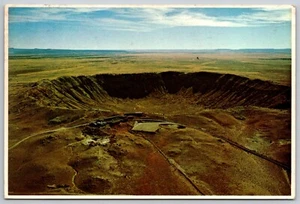 Großer Meteorkrater nördliches Arizona (6 x 4 Zoll) Luftaufnahme Postkarte - Bild 1 von 3
