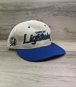 RARE VTG Tampa Bay Lightning NHL SnapBack Hat Sport Specialties Logo Center Ice - Picture 1 of 15