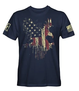Eagles Old Glory Flag Patriotic USA Men's T-Shirt - Picture 1 of 9
