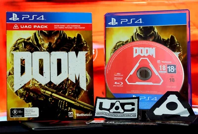 Doom (2016) PS4 Big Box Game With Reversible Cover by id [PAL][CIB Complete] FPS - Image 1 of 4