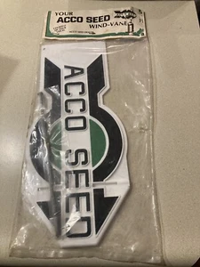 Vintage Acco Samen Pfeil Schild Kunststoff Wetter Windfahne NOS 70er Jahre Werbung - Bild 1 von 6