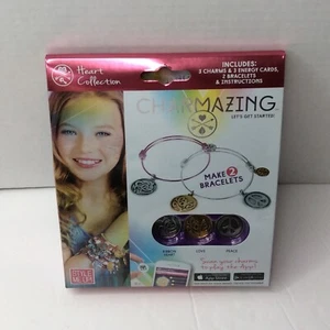Charmazing Heart Collection Bracelet Making Kit #941 Makes 2 Bracelets - Picture 1 of 11