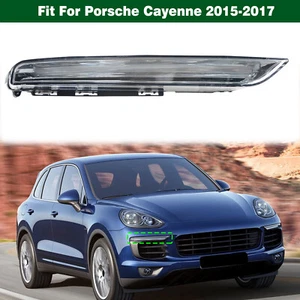 Right DRL Daytime Running Light Fog Light Lamp LED For Porsche Cayenne 2015-2017 - Foto 1 di 12