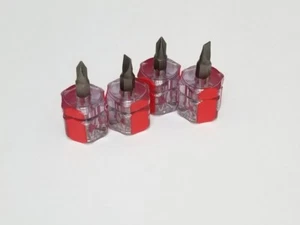 4pcs SET MINI SHORT STUBBY PHILLIPS SLOTTED SCREWDRIVER TOOL KIT SET USEFUL - Picture 1 of 2