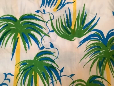 Key West Lilly Pulitzer Hand Print ~ PALMS and Vines~2+ yards 44” wide~NOS - Image 1 of 4