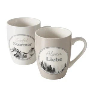 Tasse mit Spruch - Liebe Gipfel Stürmer Alpen - Bild 1 von 6