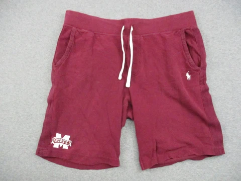 Mississippi State Bulldogs Polo Ralph Lauren Sweat Shorts Men's Large Maroon Cover