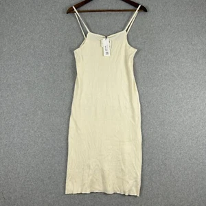 Zara Kids Dress Girls 13/14 Ivory Ribbed Knit Slip Maxi Stretch Preppy Chic NWT - Picture 1 of 9