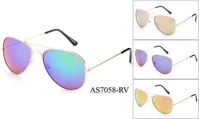 Óculos de sol aviador clássico piloto retrô masculino feminino cor de condução UV 100% - Imagem 1 de 2