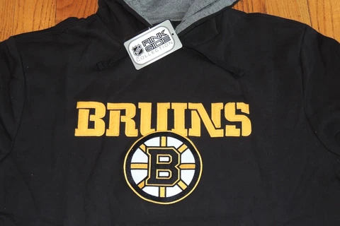 NWT MENS BOSTON BRUINS HOCKEY HOODIE SWEATSHIRT RINKSIDE COLLECTION 3XLT TALL Cover