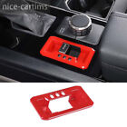 For Toyot@ Tundr@ 2022-2023 Central Control 4WD Mode Button Panel Cover ABS Red