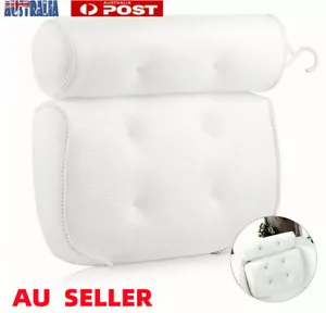 1pcs Spa Mesh Bath Pillow Neck Back Support Bathtub Tub Cushions Suction Cups AT - Picture 1 of 8