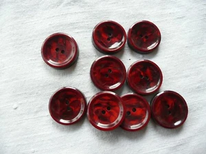9 boutons anciens de collection en bakélite ou en plastique - Picture 1 of 3