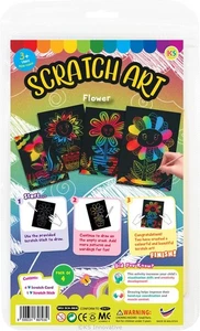 Scratch Art Blumen - ergibt 4 - Bild 1 von 7