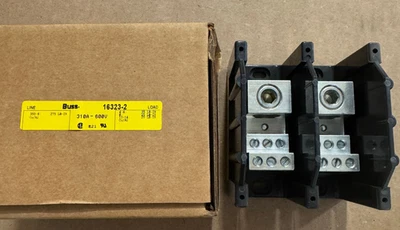 Buss 16383-2 Power Distribution Block 380A 600V For 350-6 Wire Copper or Alum. - Image 1 of 4