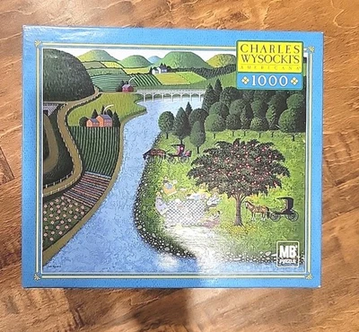 Charles Wysocki - Picnic Scene - 1000 Piece Jigsaw Puzzle - Image 1 of 3