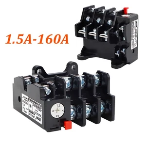 JR36-20/63/160 Serie Thermisches Überlastrelais Überlastschutz 1,5A-160A/380V - Picture 1 of 27