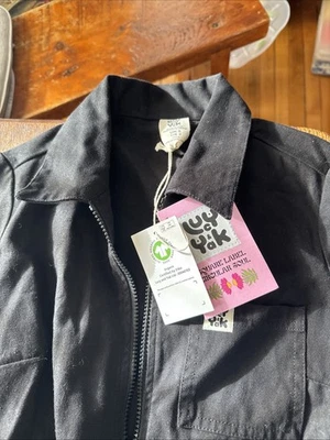 Mono Lucy & Yak Ragan EE. UU. Talla 2 Mujer Negro Algodón Orgánico Cuello Foto 1 de 4