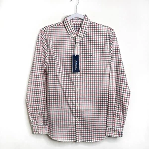 Vineyard Vines Boys' Moorings Tattersall Performance Cotton Shirt NWT Size XL 18 - Picture 1 of 11