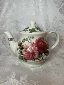ROY KIRKHAM WINDSOR HERGESTELLT IN ENGLAND BONE CHINA ENGLISCHE ROSE TEEKANNE 32, FLÜSSIGE UNZEN - Bild 1 von 8