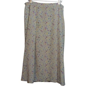 Fundamental Vintage A-Linie Midi Blumenmuster Damen Pull-On Rock Gr. 12 - Bild 1 von 5