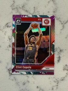 2024 DONRUSS OPTIC CLINT CAPELA JAZZ HOLO PRIZM SSP HAWKS - Picture 1 of 2