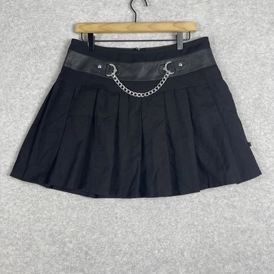 Royal Bones Daang Goodman Pleated Mini Skirt Womens Size L Punk Whimsigoth Y2k - Image 1 of 4