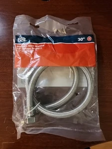 Do it Best 3/8 In. C X 1/2 In. F X 30 In. L. Braided Stainless Steel Faucet - Picture 1 of 2