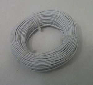 22 AWG tinned copper stranded hook up wire, 100 feet White UL1007 - Picture 1 of 1
