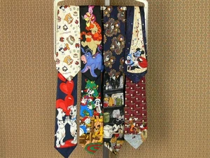 11 ASSORTED DISNEY TIES SILK POLYESTER MICKEY FRIENDS 2000 DISNEY WORLD 2 NWT - Picture 1 of 6