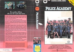 POLICE ACADEMY (1) / AUSTRALIAN VIDEO SLEEVE/ WARNER VIDEO LABEL - Picture 1 of 1