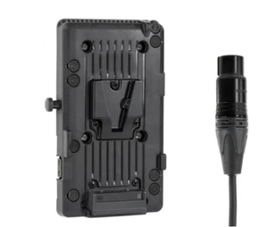 Perwin  V-Mount plate standard 4 pin XLR BMSC Panasonic Sony AJA - Picture 1 of 1