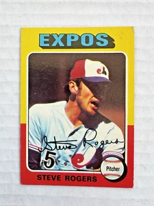 VTG 1975 Topps STEVE ROGERS Montreal Expos Baseball Card #173 Set Break EX-NM - Picture 1 of 10