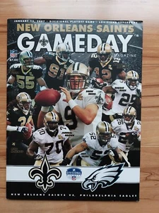 New Orleans Saints Philadelphia Eagles 2006 Gameday Playoffs Program Drew Brees - Picture 1 of 3