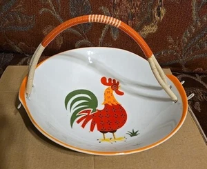 De Colección Lindo Extremo MCM Gallo Cuenco Plato con Mango Envuelto - Imagen 1 de 6