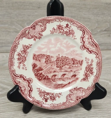 Prato de sobremesa Johnson Bros Brothers Inglaterra Old Britain Castles 6,25" pão LEIA - Imagem 1 de 4