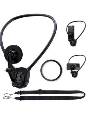 Forte supporto magnetico da collo in silicone per cellulare iPhone SAMSUNG POV - Immagine 1 di 4