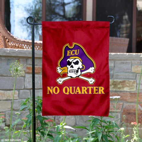 ECU Pirates No Quarter Garden Flag and Yard Banner Cover