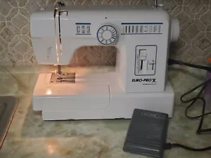 Euro-Pro X Sewing Machine Model 390H ~ Used ~ works great. NEEDS FOOT PEDAL. - Picture 1 of 12