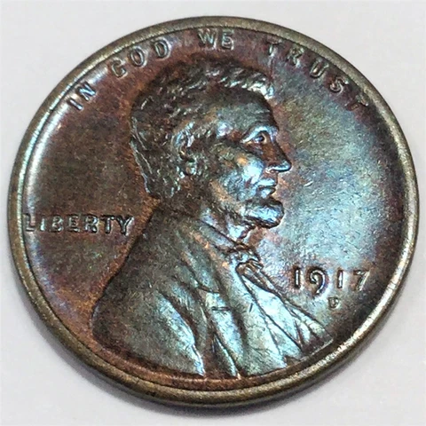 1917-D Lincoln Wheat Cent Penny Beautiful High Grade Coin Rare Date Cover