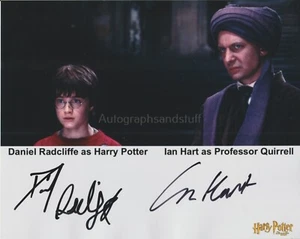 Daniel Radcliffe & Ian Hart Hand Signed 8x10 Photo, Autograph, Harry Potter - Picture 1 of 2
