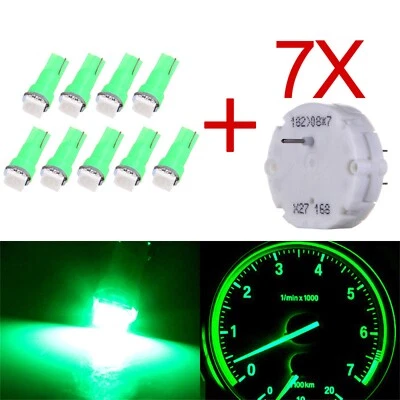 7x Stepper Motor X27.168 Speedometer Cluster Gauge Repair Kit 9 Green LED For GM - Image 1 of 4