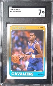 1988-89 Fleer Basketball [Base] #23 Ron Harper -5x NBA Champ- Near Mint NM SGC 7 - Bild 1 von 12
