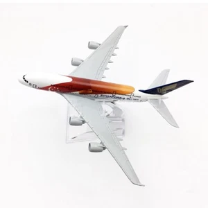✈️ 16cm AIR Singapore bemalt Airlines A380 Flugzeug Modell Geschenk Sammlung - Bild 1 von 10